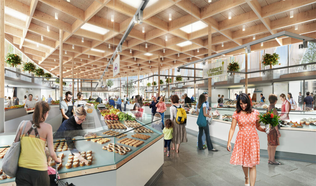 Halles de Challans - Vue intérieure