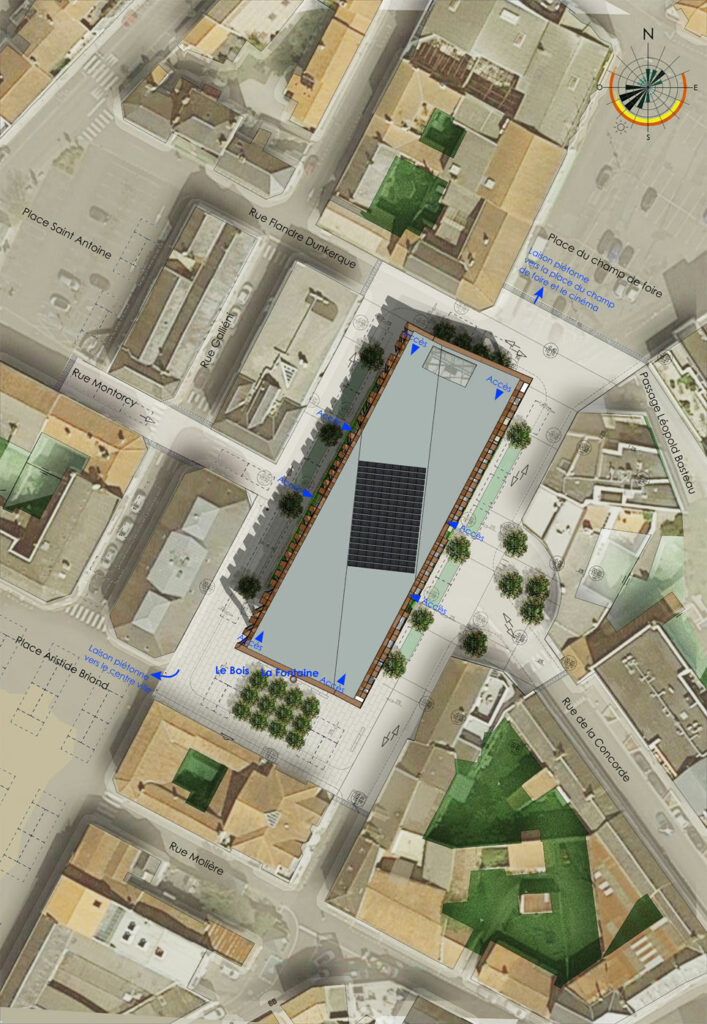 Halles de Challans - Plan masse